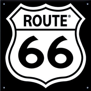 PLAQUE ROUTE 66 EN EMAIL