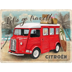 PLAQUE CITROEN TYPE H 30X40CM