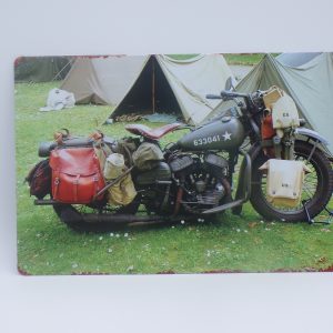 PLAQUE WLA HARLEY DAVIDSON ARMY 20X30CM