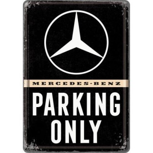 PLAQUE MERCEDES PARKING ONLY